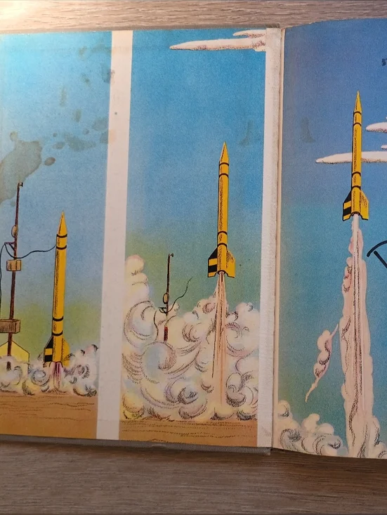 Vintage children's book: Rocket Rider, by Evelyn MacLaren (1954) Hard Cover Book - Picture 3 of 15